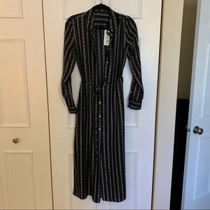 NWT black and white Theory shirt dress